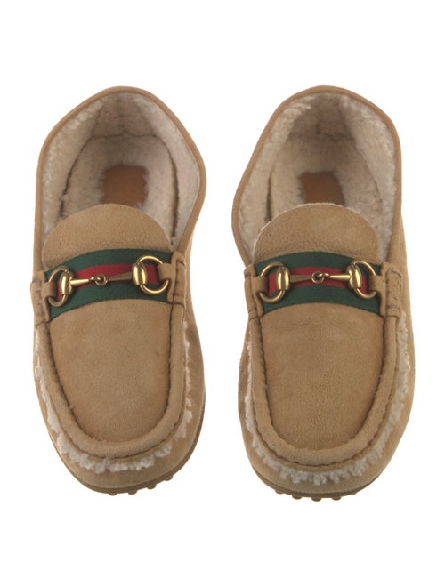 Gucci Horsebit Accent Suede Loafers