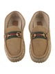 Gucci Horsebit Accent Suede Loafers