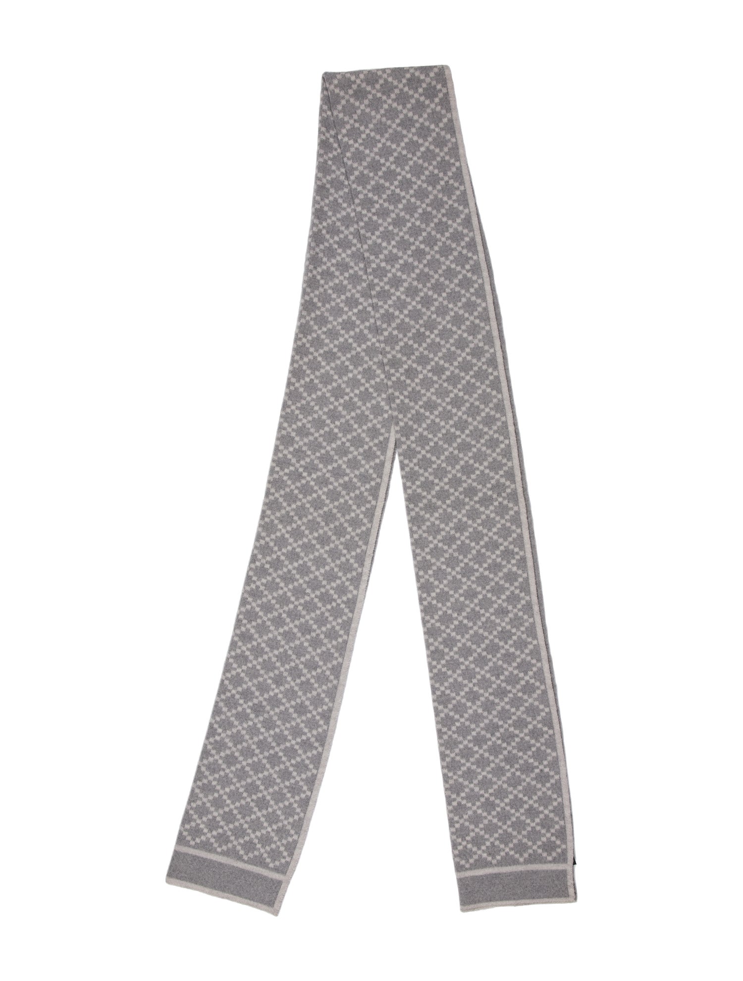 Gucci Wool Plaid Print Scarf