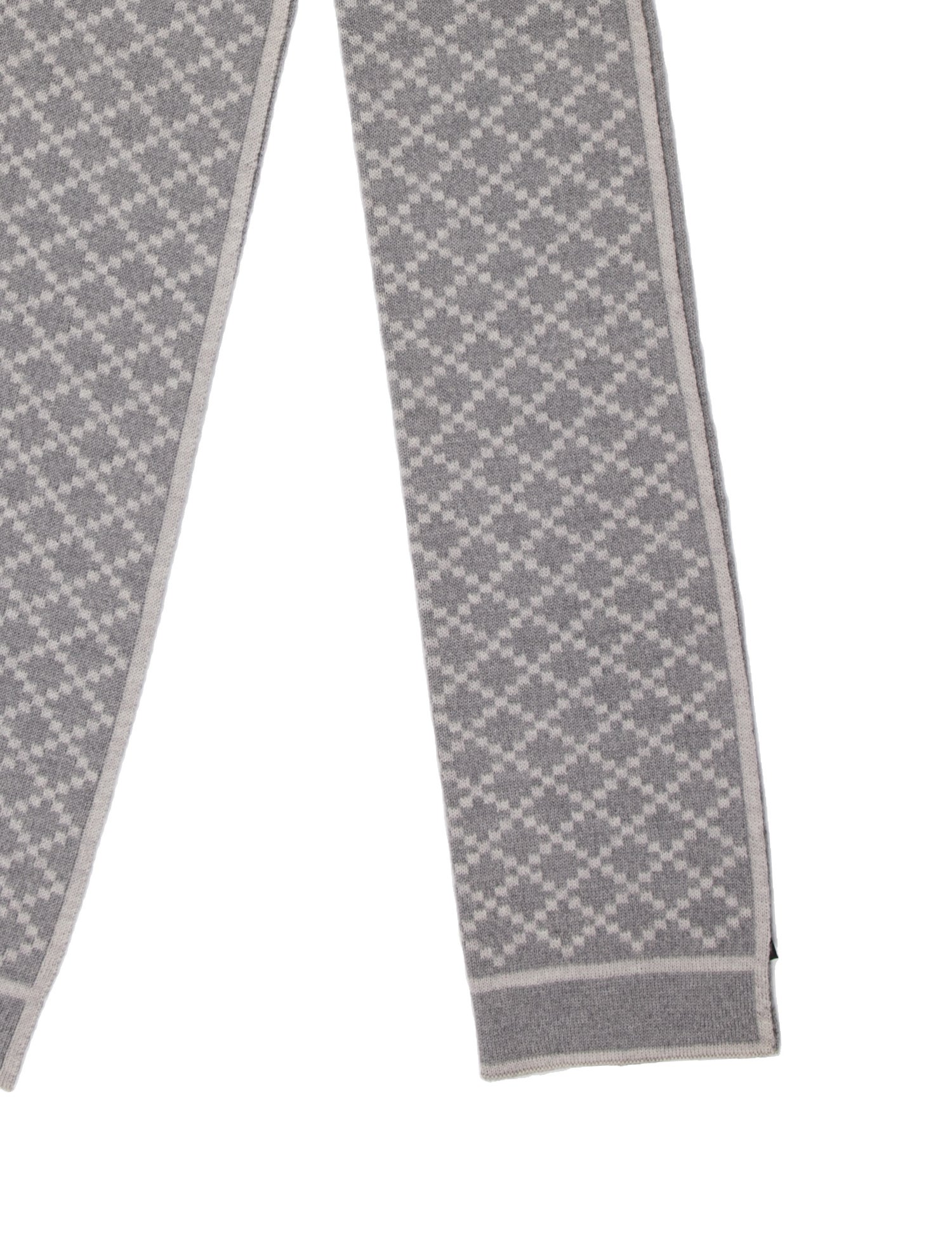 Gucci Wool Plaid Print Scarf