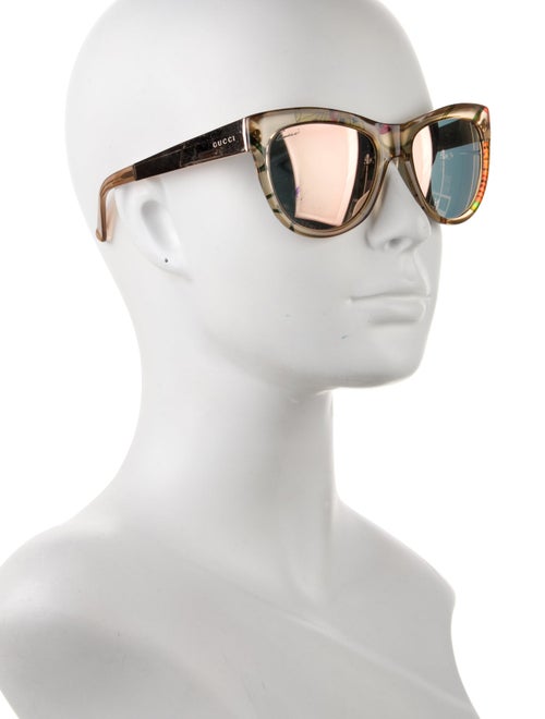 Gucci Web Accent Wayfarer Sunglasses