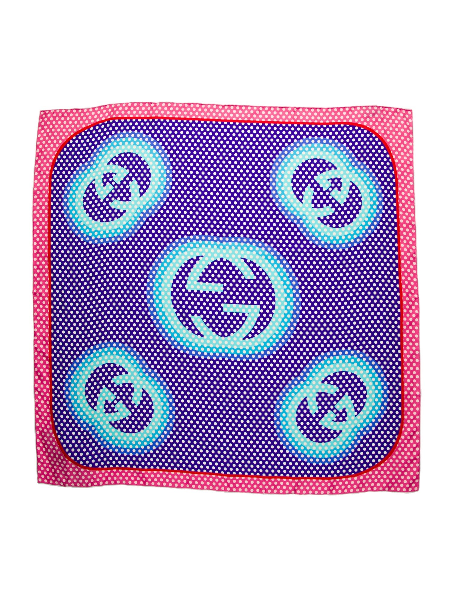 Gucci Silk Printed Scarf w/ Tags