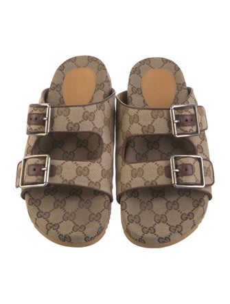Gucci GG Canvas Canvas Slides