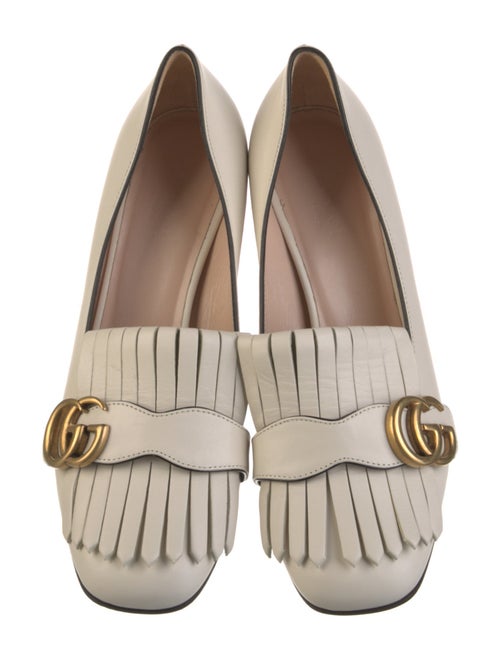Gucci Double G Logo Leather Pumps