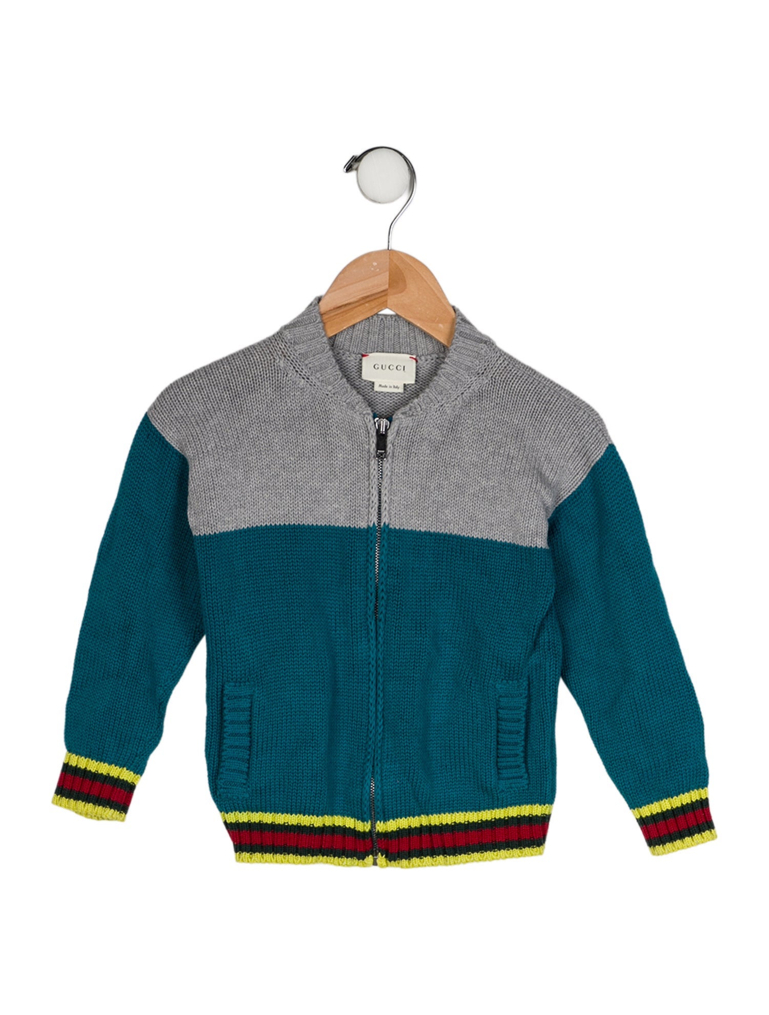 Gucci 2015 Zipped Bicolor '25' Sweater