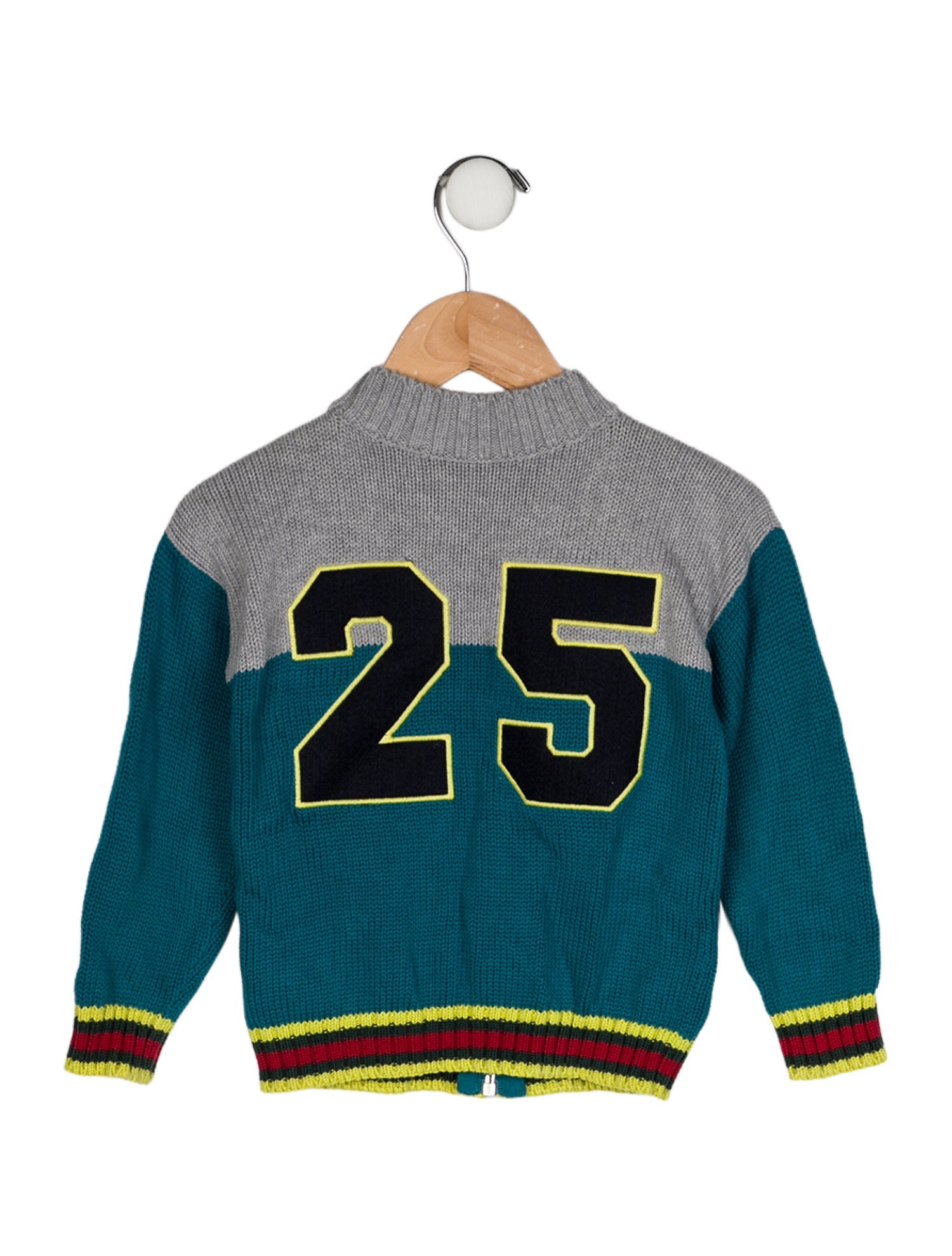 Gucci 2015 Zipped Bicolor '25' Sweater