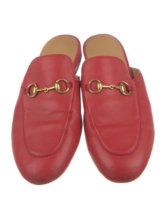 Gucci Horsebit Accent Leather Mules