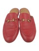 Gucci Horsebit Accent Leather Mules