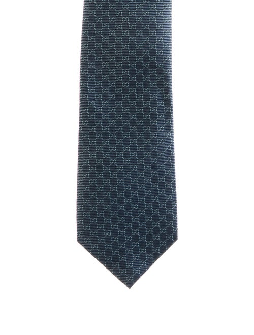 Gucci Pattern Print Silk Tie