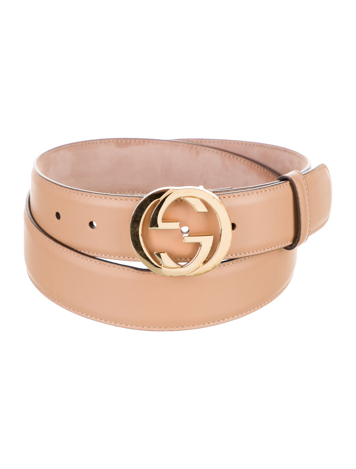 Gucci Interlocking G Logo Leather Belt Kit