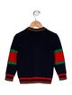 Gucci Boys' Wool Cable Knit Cardigan