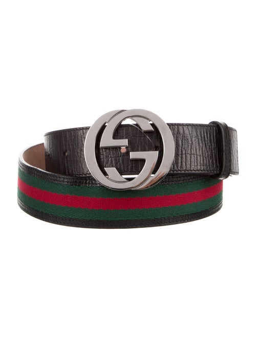 Gucci Web Accent Canvas Belt