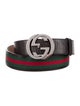 Gucci Web Accent Canvas Belt