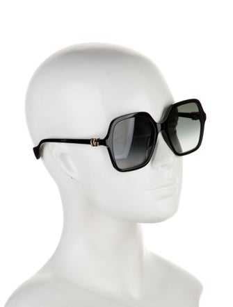 Gucci Double G Logo Oversize Sunglasses
