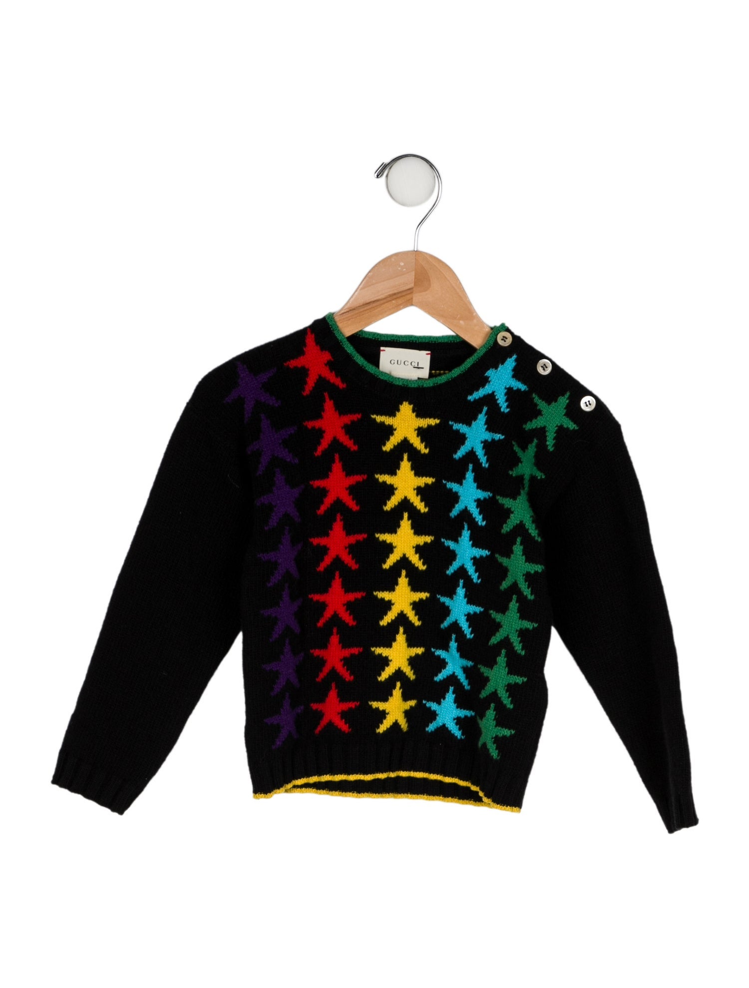Gucci Girls' Graphic Wool Sweater