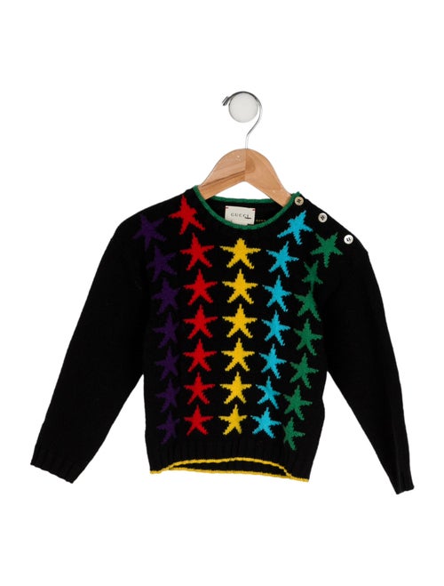 Gucci Girls' Graphic Wool Sweater