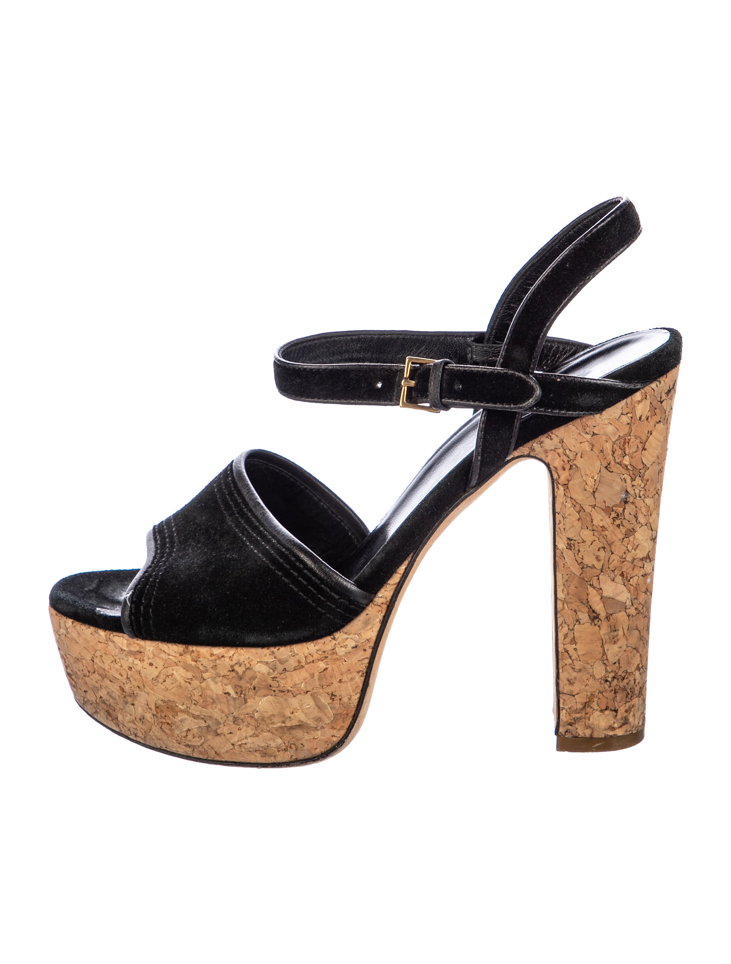 Gucci Suede Slingback Sandals