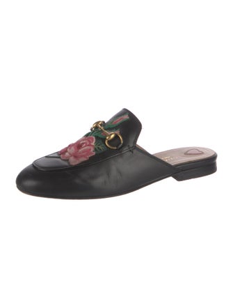 Gucci Horsebit Accent Leather Mules