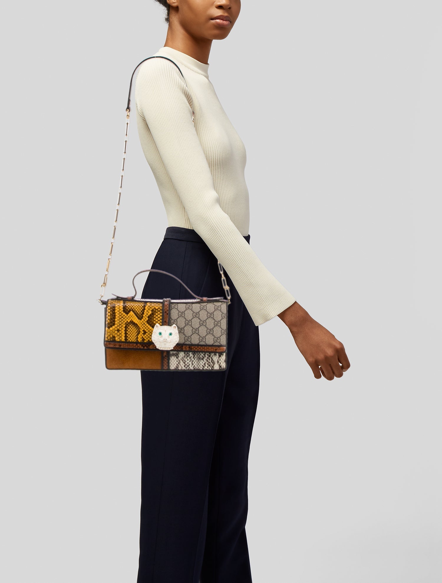 Gucci Faux Pearl Top Handle Bag