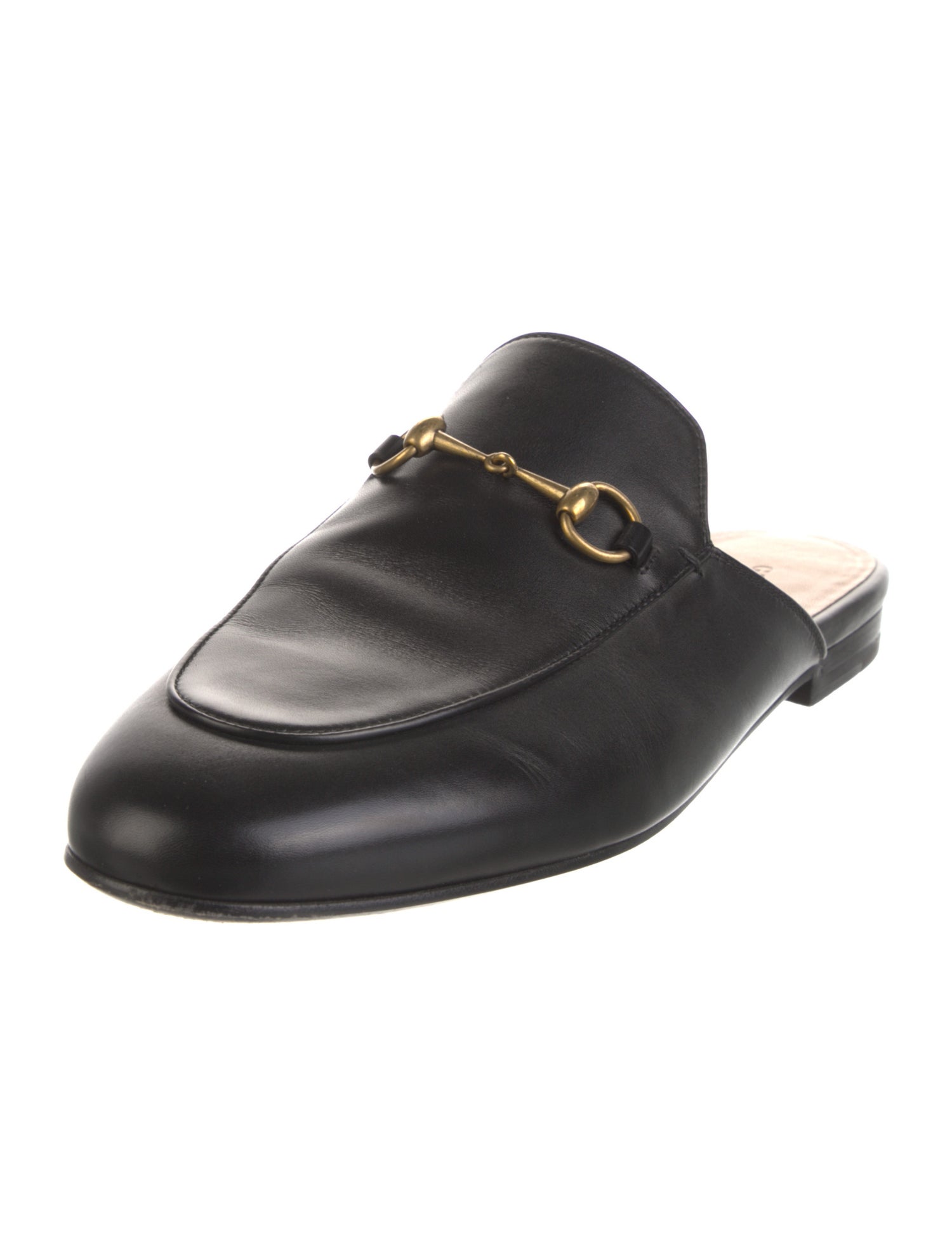 Gucci Horsebit Accent Leather Mules