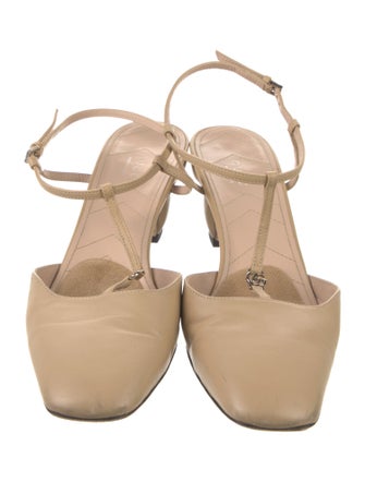 Gucci Double G Logo Patent Leather T-Strap Pumps