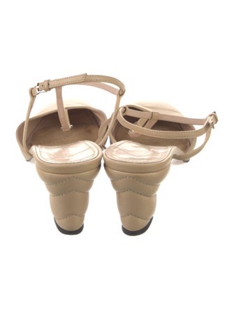 Gucci Double G Logo Patent Leather T-Strap Pumps