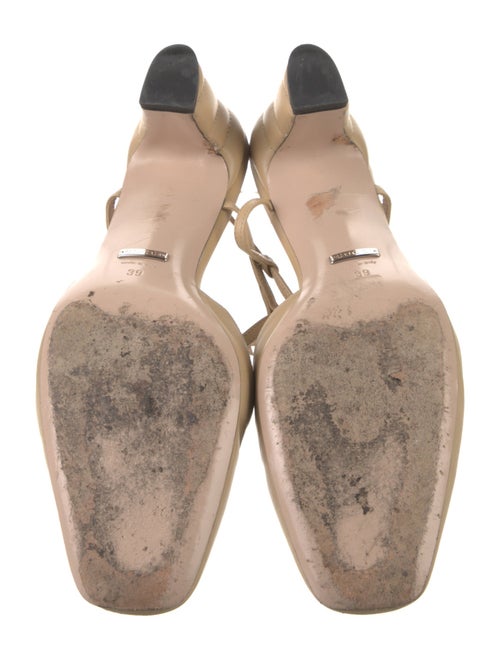 Gucci Double G Logo Patent Leather T-Strap Pumps