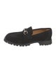 Gucci Horsebit Accent Suede Dress Loafers