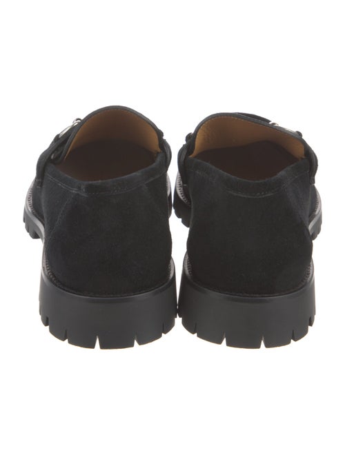 Gucci Horsebit Accent Suede Dress Loafers