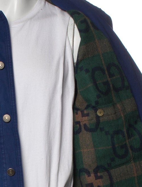 Gucci 2023 Bee Accent Trucker Jacket