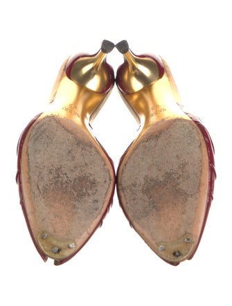 Gucci GG Logo Patent Leather Mules