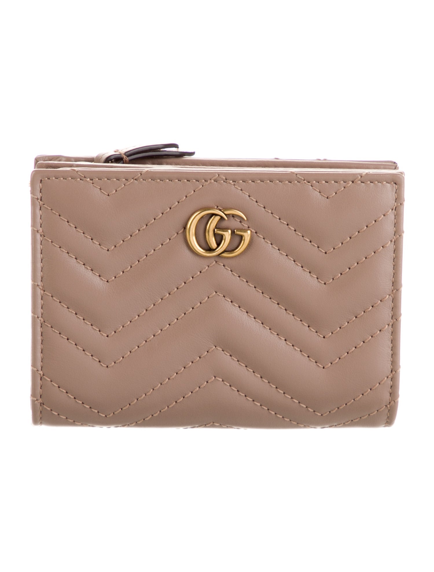 Gucci Double G Logo Leather Wallet