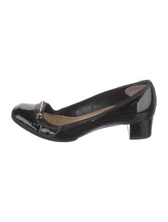 Gucci Horsebit Accent Patent Leather Pumps