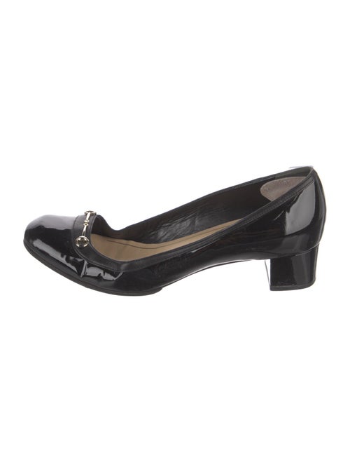 Gucci Horsebit Accent Patent Leather Pumps