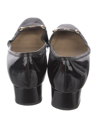 Gucci Horsebit Accent Patent Leather Pumps