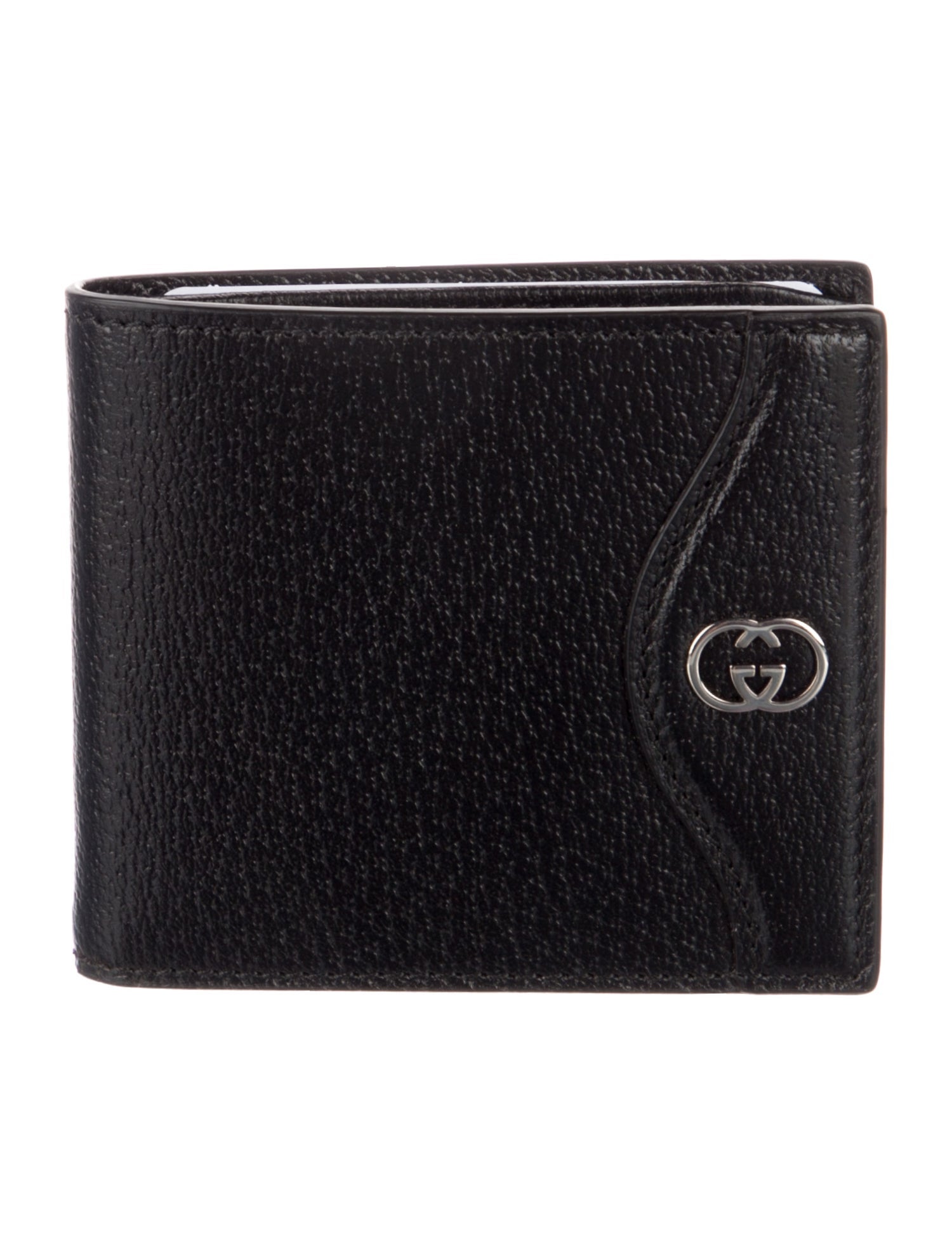 Gucci Double G Logo Leather Bifold Wallet