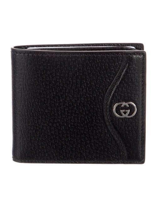 Gucci Double G Logo Leather Bifold Wallet