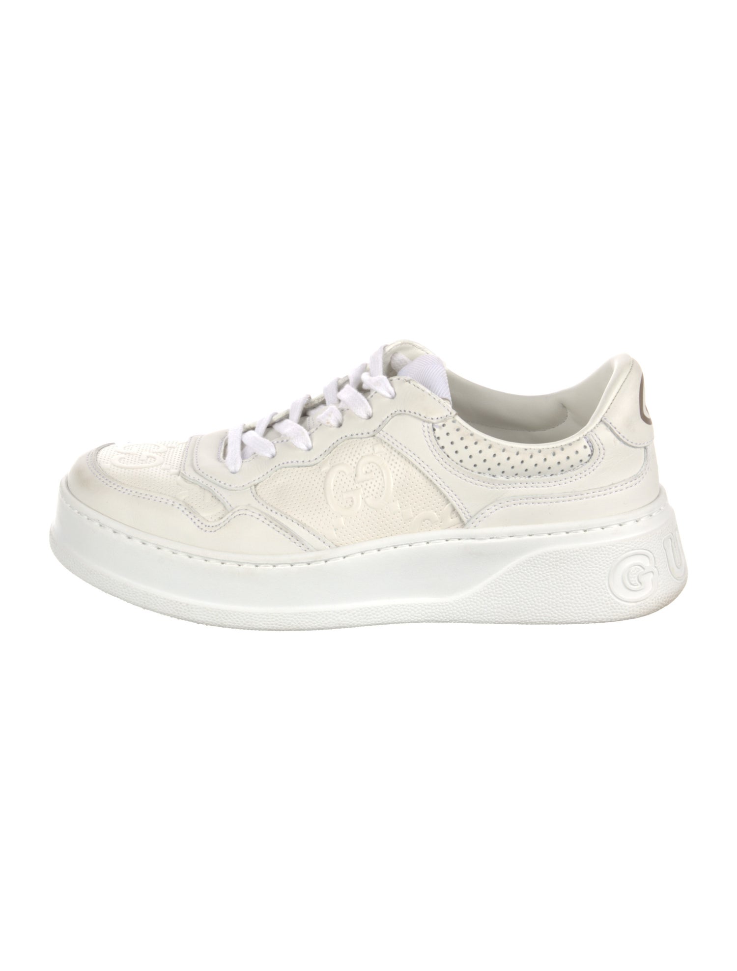 Gucci Interlocking G Logo Leather Sneakers