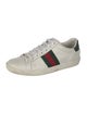 Gucci Web Accent Leather Sneakers