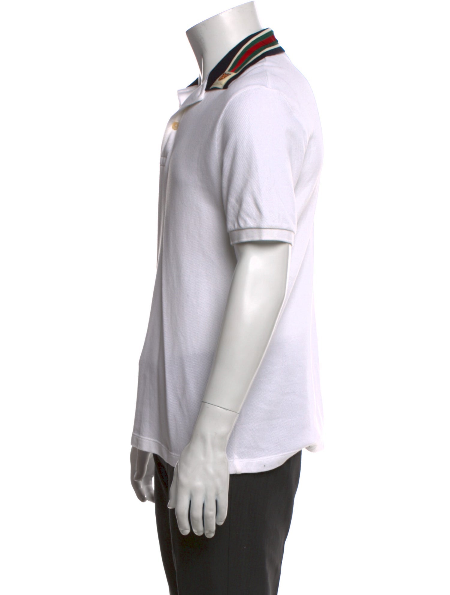 Gucci Web Accent Collar Polo Shirt