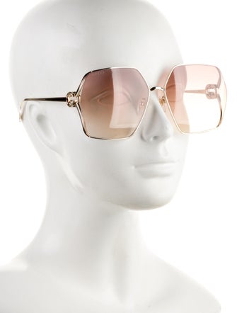 Gucci Oversize Gradient Sunglasses