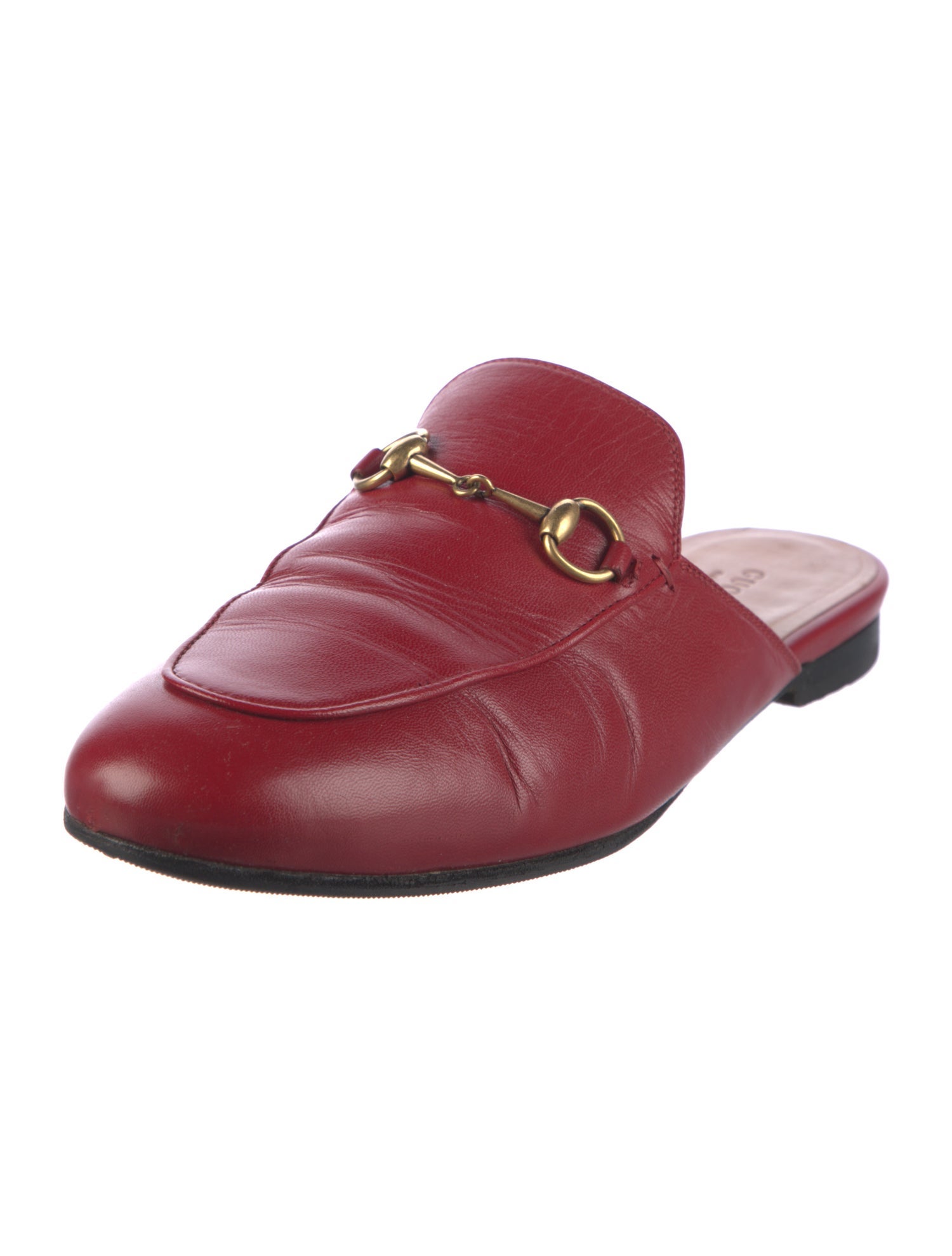 Gucci Horsebit Accent Leather Mules