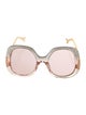 Gucci Oversize Mirrored Sunglasses