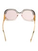 Gucci Oversize Mirrored Sunglasses