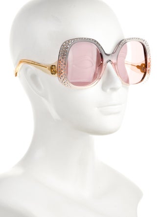 Gucci Oversize Mirrored Sunglasses