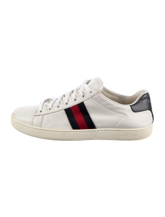 Gucci Sylvie Web Accent Leather Sneakers