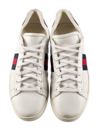 Gucci Sylvie Web Accent Leather Sneakers