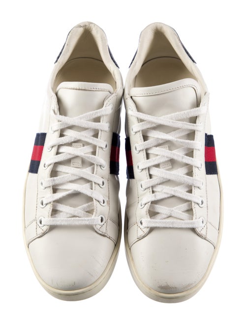 Gucci Sylvie Web Accent Leather Sneakers