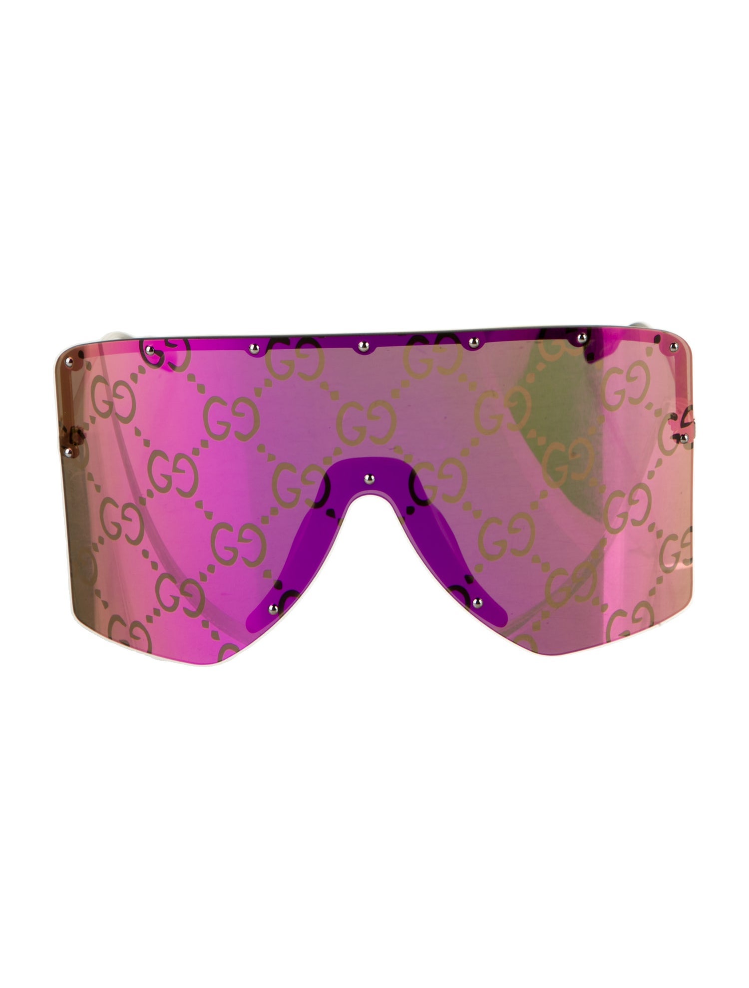 Gucci Shield Mirrored Sunglasses