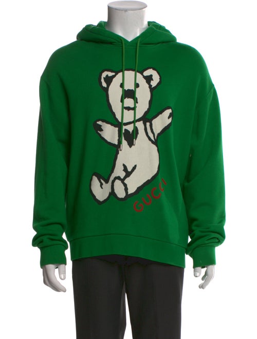Gucci Graphic Print Crew Neck Hoodie